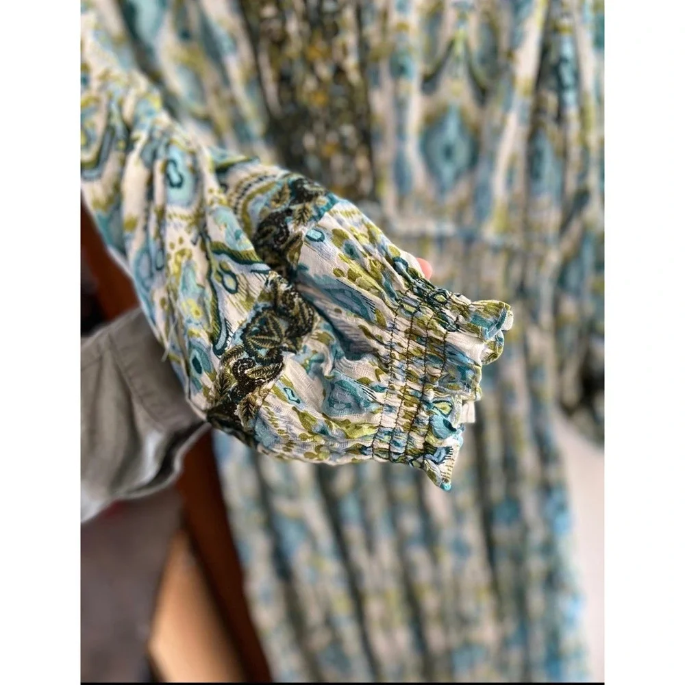 NWOT Zara Maxi Tiered‎ Flowy Dress Size XL - Picture 6 of 11